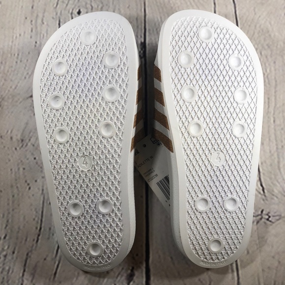 ⬇️Final Price Drop ‼️Adidas White and Cork Sandals - Picture 3 of 3